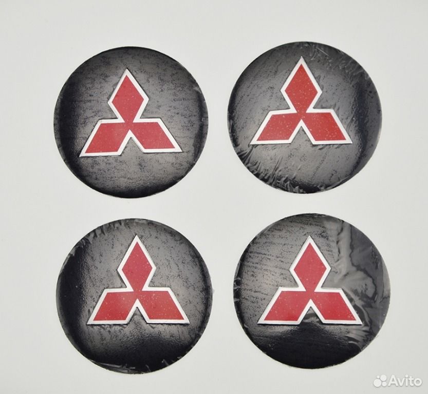 Наклейки на заглушки литых дисков Mitsubishi