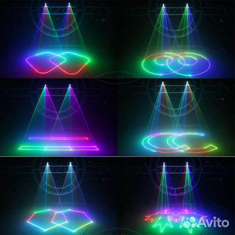 RGB laser полноцветный лазер анимационный