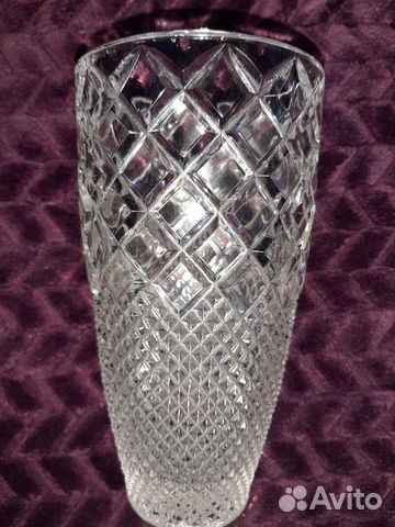 Ваза хрустальная для цветов Богемия