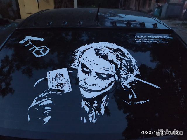 Наклейки на авто, реклама на заднее стекло авто