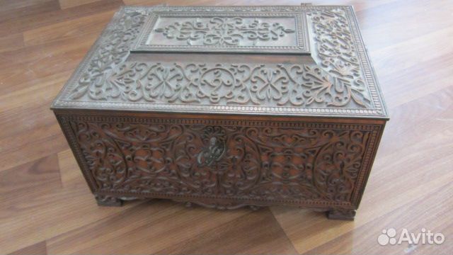 Шкатулка, ларь-сундучок (металл.) Винтаж СССР