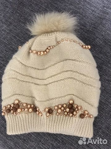 Шапка, двойная вязка