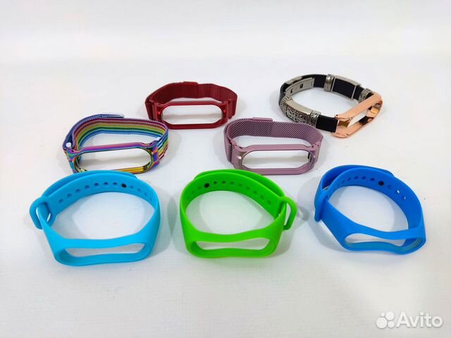 Браслет ремешок для Mi Band 3 4 5 6 силикон металл