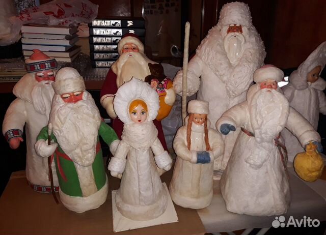 Ватный дед мороз СССР разные