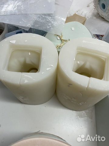 Силиконовая форма бюст фигура кашпо