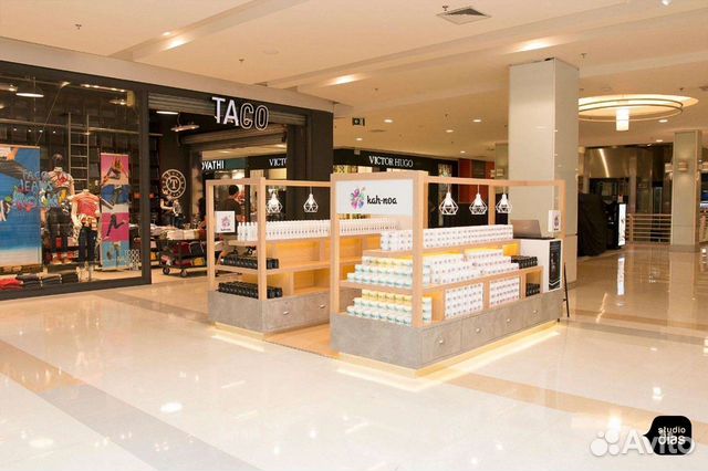 Островок для косметики в ТЦ, Торговые островки