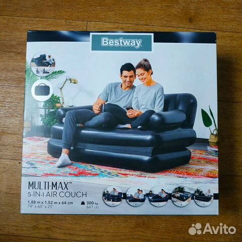 Надувной диван 5 в 1 (новый)
