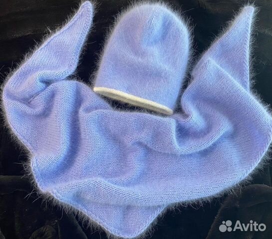 Женский набор из пуха норки, шапка на ог 56-58