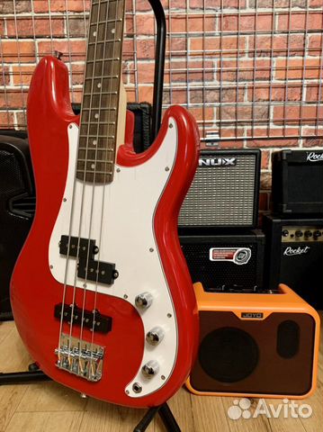 Бас гитара + комбик (портативный)