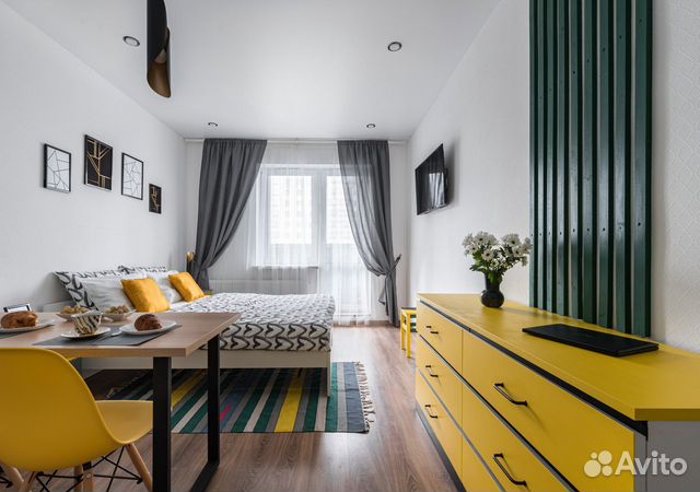 

Квартира-студия, 30 м², 2 кровати