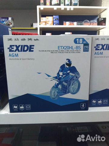 Аккумулятор Exide ETX20HL-BS 18ач