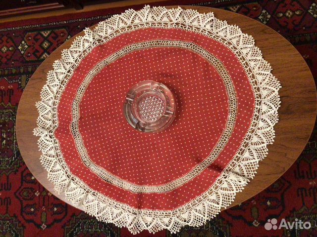 Салфетка ф60 см, винтаж СССР