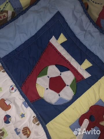 Бордюр, одеяло и простынь на резинке