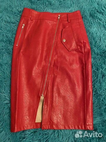 Стильная юбка кожа