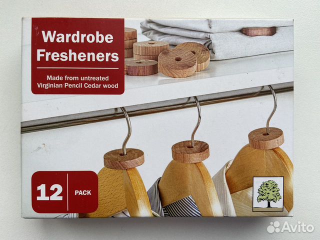 Ароматизатор от моли из кедра для шкафа, 12 шт