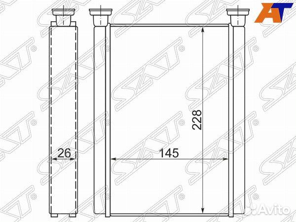 Радиатор отопителя салона toyota voxy