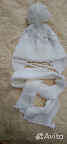 Комплект шапка, шарф