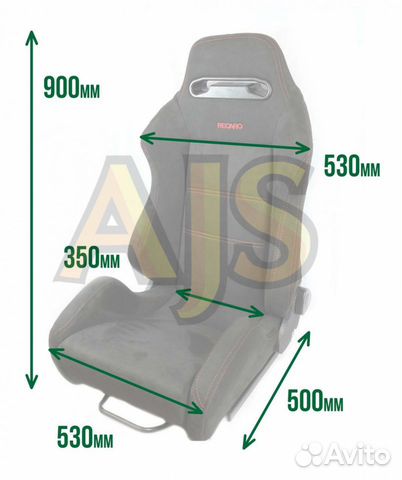 Сиденье ковш LM Recaro-500 купе замша