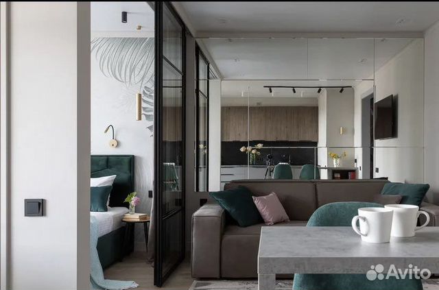 

1-к. квартира, 46 м², 2 кровати