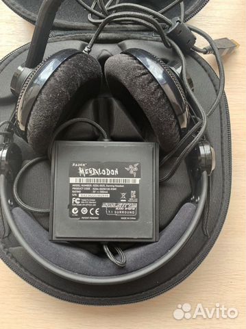 Игровые наушники razer с аудиокартой 7.1