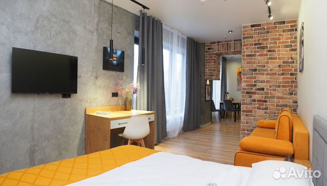 

Квартира-студия, 33 м², 2 кровати