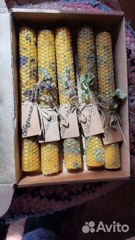 Свечи медовые из натуральной вощины