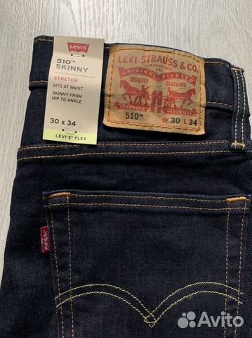 Новые Джинсы Levis 510 W30 L34 купить в Первоуральске | Личные вещи | Авито