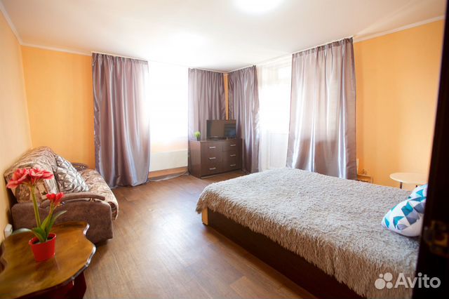 

1-к. квартира, 45 м², 3 кровати