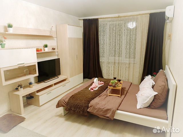 

1-к. квартира, 42 м², 2 кровати