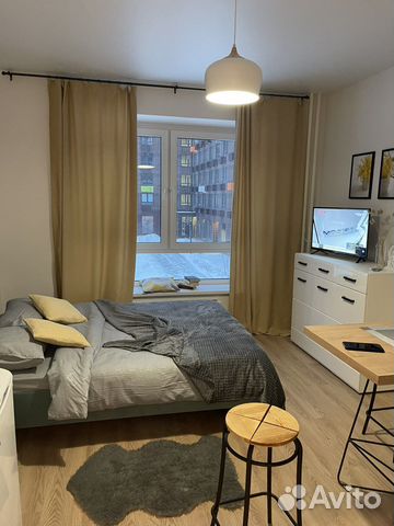 

Квартира-студия, 22 м², 2 кровати