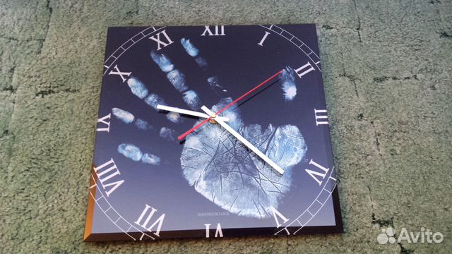 Часы детские, настенные, стеклянные