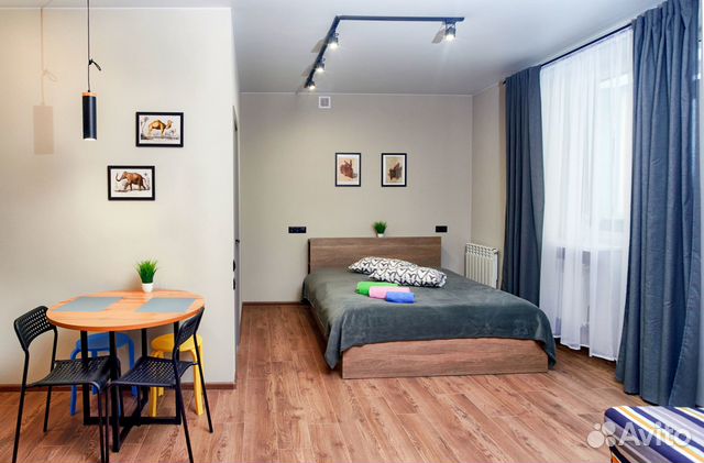 

Квартира-студия, 30 м², 2 кровати