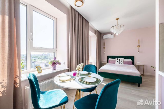 

Квартира-студия, 32 м², 2 кровати