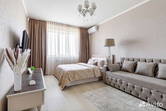 

1-к. квартира, 46 м², 2 кровати