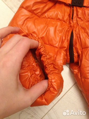 Комбинезон аналог Moncler пуховый 80/86р