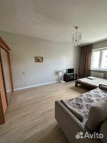 

1-к. квартира, 42 м², 2 кровати