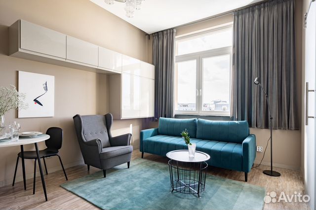 

1-к. квартира, 40 м², 2 кровати