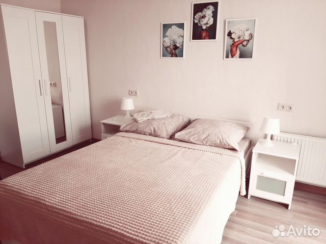 

1-к. квартира, 42 м², 2 кровати