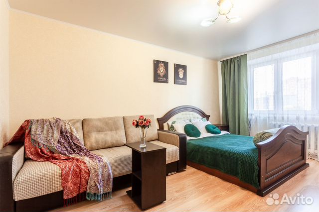 

1-к. квартира, 46 м², 2 кровати