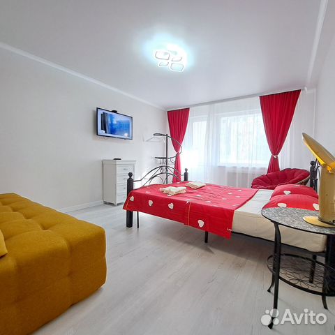 

1-к. квартира, 38 м², 3 кровати