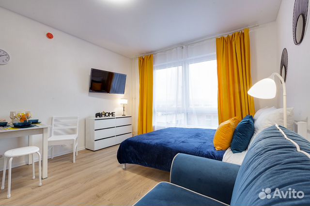 

Квартира-студия, 25 м², 2 кровати