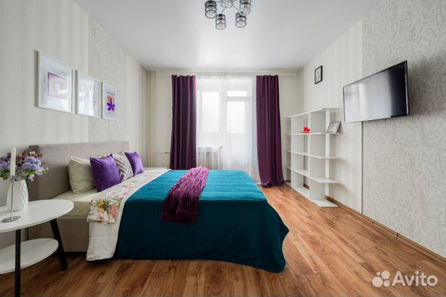 

1-к. квартира, 40 м², 2 кровати