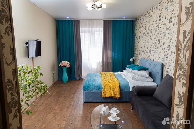 

1-к. квартира, 45 м², 2 кровати
