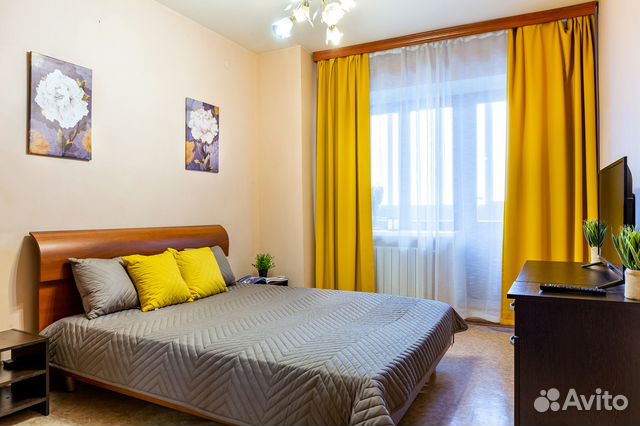

1-к. квартира, 44 м², 2 кровати