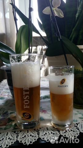 Стаканы, Бокалы, кружки пивные Fosters новые