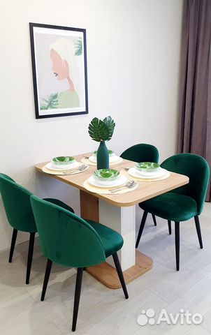 

1-к. квартира, 46 м², 2 кровати