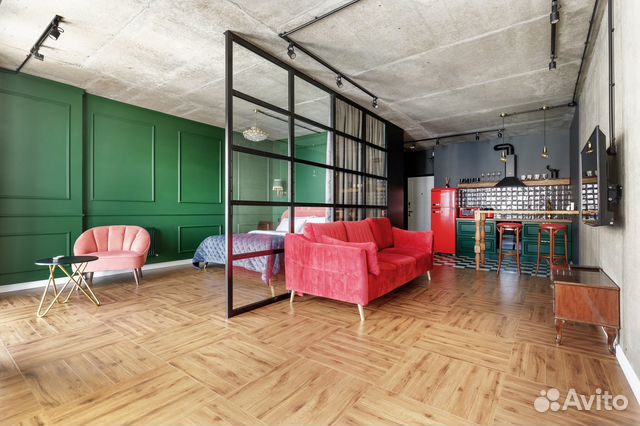 

Квартира-студия, 50 м², 2 кровати