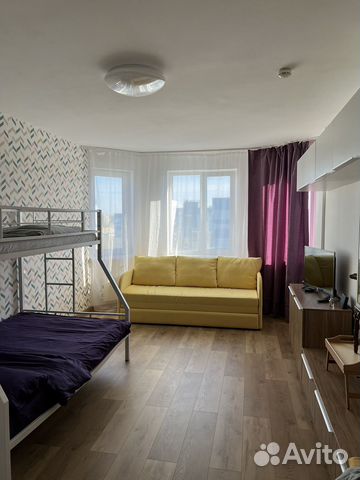 

1-к. квартира, 46 м², 2 кровати