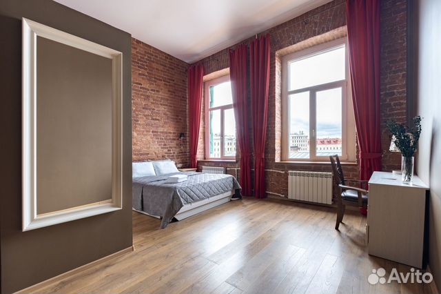

1-к. квартира, 55 м², 2 кровати