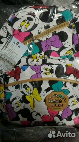 Новый рюкзак Минни Маус белый Новый рюкзак Минни Маус белый